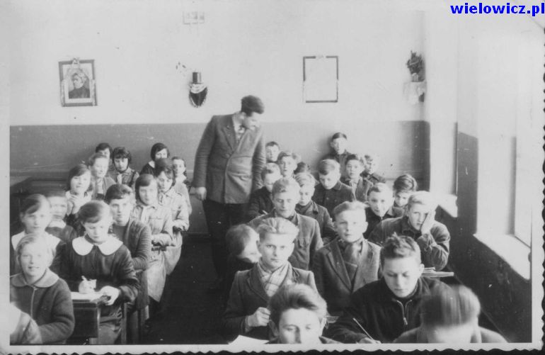 lekcja w starej szkole 1962 r.